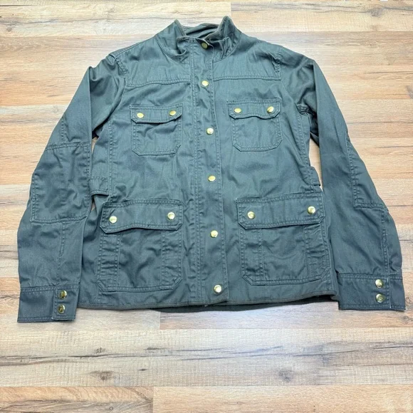 J. Crew green size M Military Field Coat with Structured Silhouette - Picture 7 of 10